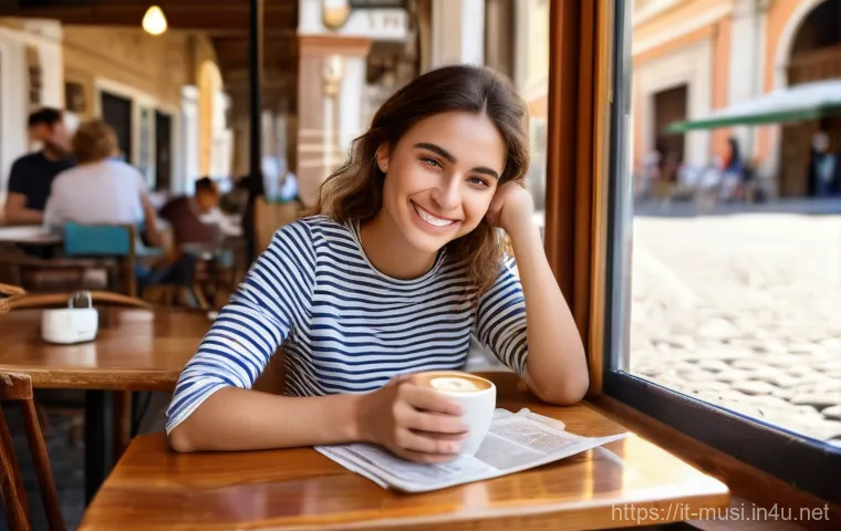 기타 연습 앱 추천 - Prompt 1: Engaging Language Learning in a Roman Cafe**