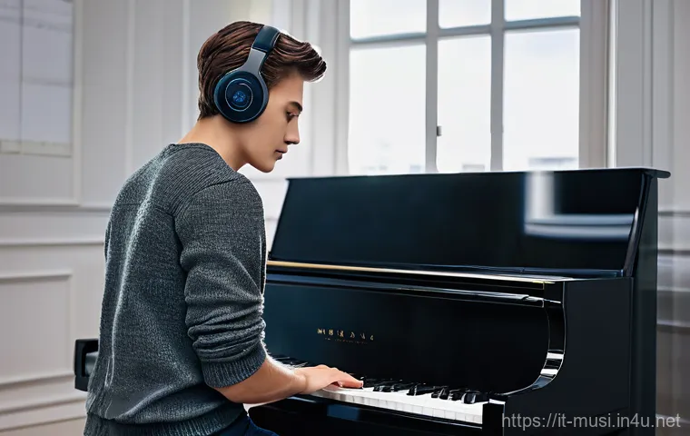 피아노 소리 종류 비교 - **A Timeless Acoustic Grand Piano in an Italian Villa**
    "A breathtaking scene showcasing a magni...