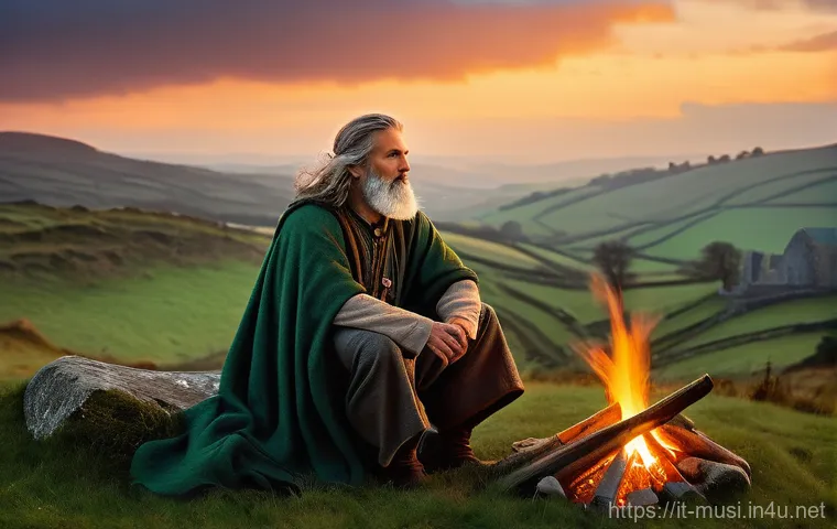하프 명곡 모음 - **Prompt 1: A Journey Through Time – Celtic Lore**
    "A wise, middle-aged Irish bard, with a flowi...