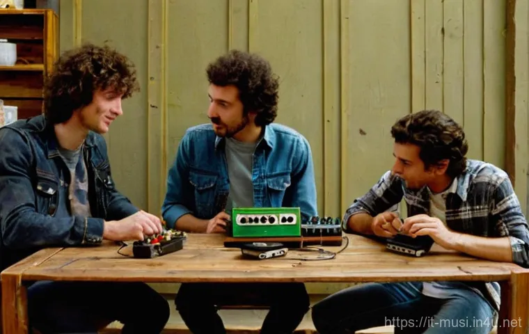 기타 연주 관련 포럼 - **Prompt 1: The Aspiring Guitarist's Discovery Moment**
    A young Italian man, approximately 18-22...