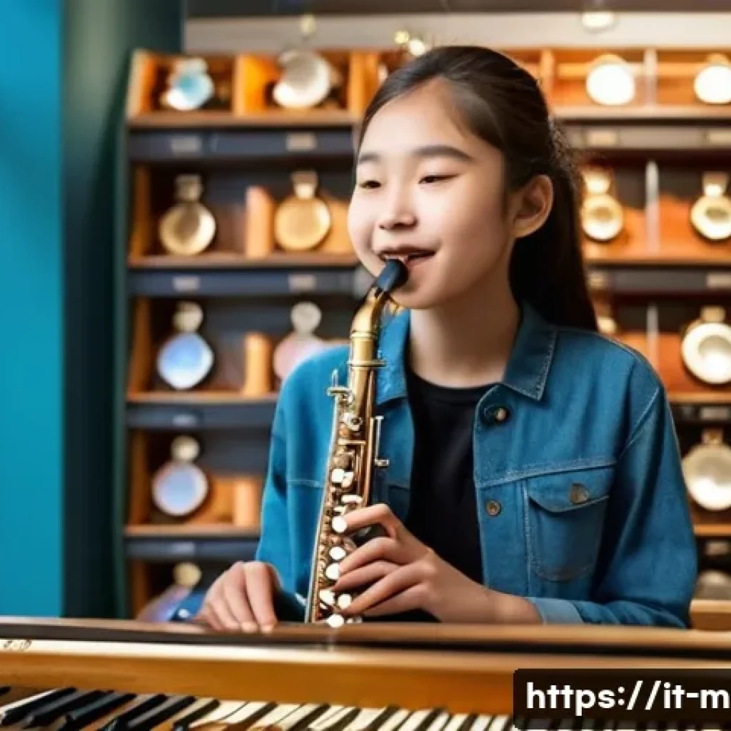 플룻 초보자 연습법 - **Aspiration and First Choice:** A teenage girl, around 15-16 years old, with an expression of hopef...