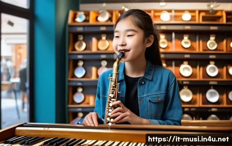 플룻 초보자 연습법 - **Aspiration and First Choice:** A teenage girl, around 15-16 years old, with an expression of hopef...