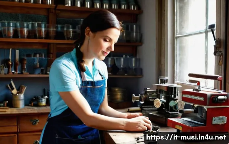 기타 수리 가능한 부위 - **Prompt 1: The Savvy Repairwoman's Workshop**
    A vibrant, medium shot of a confident and focused...