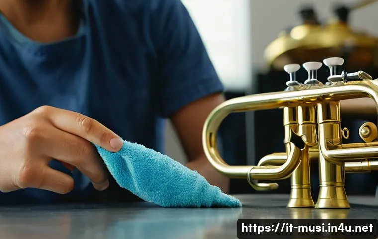 트럼펫 부품 정비 방법 - **Prompt 1: Daily Trumpet Cleaning Routine**
    A focused, well-lit shot of a young adult (male or ...